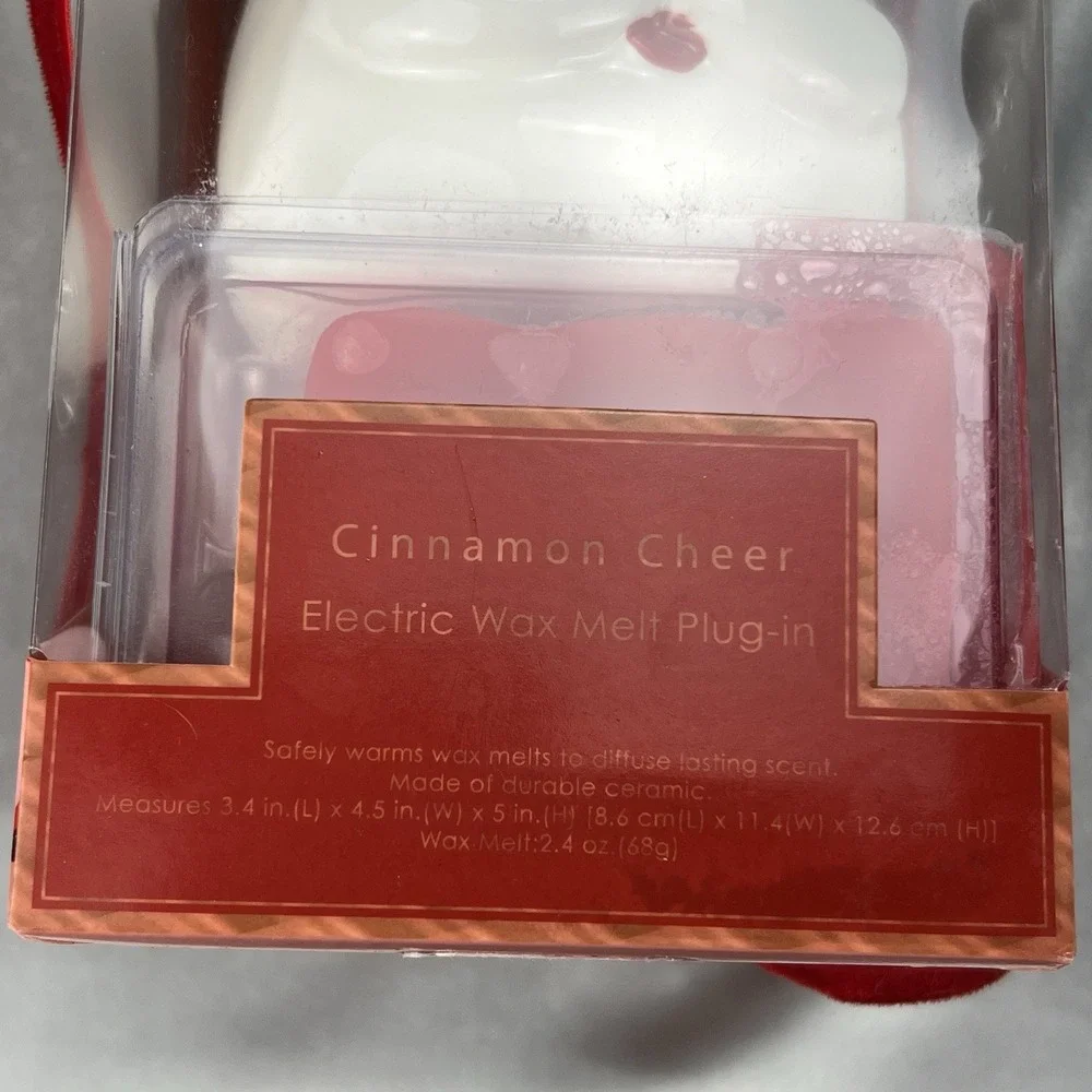 Santa Electric Plug-in Wax Warmer Nightlight Wax Melts Cinnamon‎ Cheer Christmas